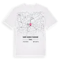 Saint-Aubin-d'Aubigné karta t-shirt