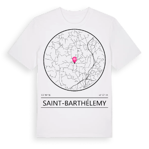 Saint-Barthélemy t-shirt – ekologisk bomull t-shirt från Pinshirt