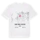 Saint-Briac-sur-Mer karta t-shirt