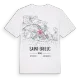 Saint-Brieuc karta t-shirt