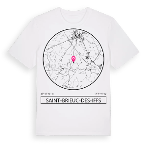 Saint-Brieuc-des-Iffs t-shirt – ekologisk bomull t-shirt från Pinshirt