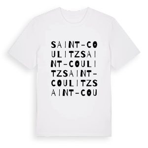 Saint-Coulitz ordlek t-shirt – ekologisk bomull t-shirt från Pinshirt