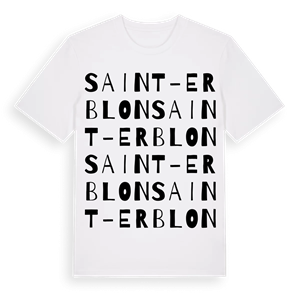 Saint-Erblon ordlek t-shirt – ekologisk bomull t-shirt från Pinshirt