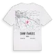 Saint-Évarzec karta t-shirt