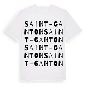 Saint-Ganton ordlek t-shirt – ekologisk bomull t-shirt från Pinshirt
