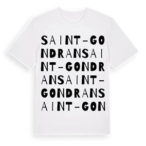 Saint-Gondran ordlek t-shirt – ekologisk bomull t-shirt från Pinshirt