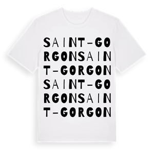 Saint-Gorgon ordlek t-shirt – ekologisk bomull t-shirt från Pinshirt