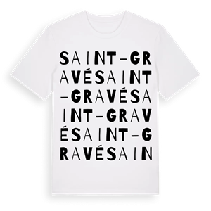 Saint-Gravé ordlek t-shirt – ekologisk bomull t-shirt från Pinshirt