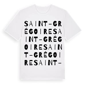 Saint-Grégoire ordlek t-shirt – ekologisk bomull t-shirt från Pinshirt