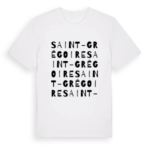 Saint-Grégoire ordlek t-shirt – ekologisk bomull t-shirt från Pinshirt