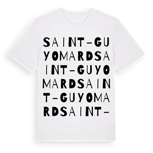 Saint-Guyomard ordlek t-shirt – ekologisk bomull t-shirt från Pinshirt