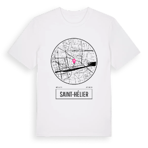 Saint-Hélier t-shirt – ekologisk bomull t-shirt från Pinshirt