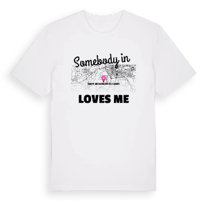 Någon i Saint-Jacques-de-la-Lande älskar mig t-shirt – ekologisk bomull t-shirt från Pinshirt