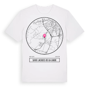 Saint-Jacques-de-la-Lande t-shirt – ekologisk bomull t-shirt från Pinshirt