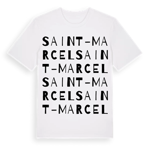 Saint-Marcel ordlek t-shirt – ekologisk bomull t-shirt från Pinshirt