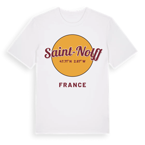 Saint-Nolff cirkel t-shirt – ekologisk bomull t-shirt från Pinshirt