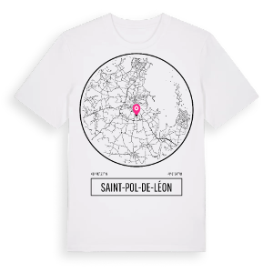 Saint-Pol-de-Léon t-shirt – ekologisk bomull t-shirt från Pinshirt