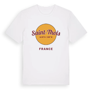 Saint-Thois cirkel t-shirt – ekologisk bomull t-shirt från Pinshirt