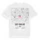 Sixt-sur-Aff karta t-shirt