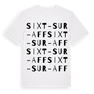 Sixt-sur-Aff ordlek t-shirt – ekologisk bomull t-shirt från Pinshirt