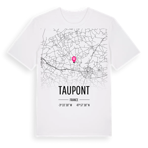 Taupont karta t-shirt – ekologisk bomull t-shirt från Pinshirt
