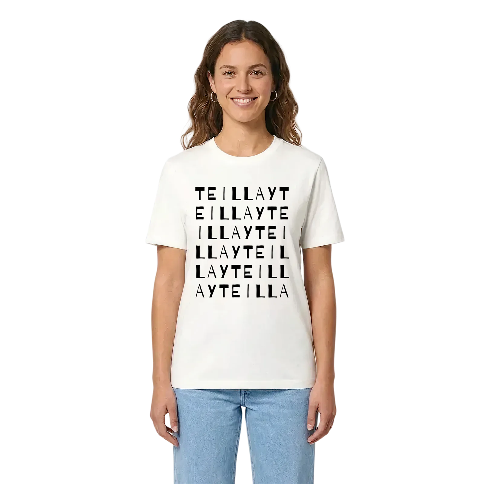 Teillay ordlek t-shirt – White, i miljö