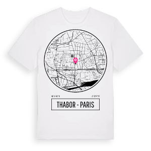 Thabor - Paris t-shirt – ekologisk bomull t-shirt från Pinshirt