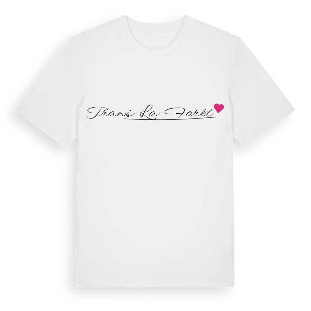 Trans-la-Forêt hjärta t-shirt – White, i miljö