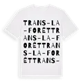Trans-la-Forêt ordlek t-shirt