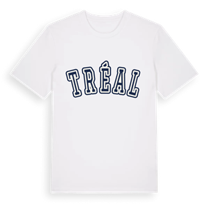 Tréal college t-shirt – ekologisk bomull t-shirt från Pinshirt