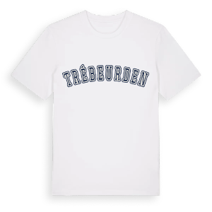 Trébeurden college t-shirt – ekologisk bomull t-shirt från Pinshirt