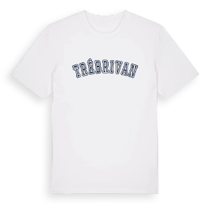 Trébrivan college t-shirt – ekologisk bomull t-shirt från Pinshirt