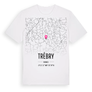 Trébry karta t-shirt – ekologisk bomull t-shirt från Pinshirt