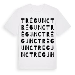 Trégunc ordlek t-shirt – ekologisk bomull t-shirt från Pinshirt