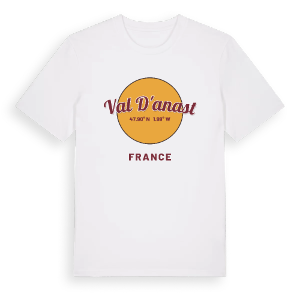 Val d'Anast cirkel t-shirt – ekologisk bomull t-shirt från Pinshirt