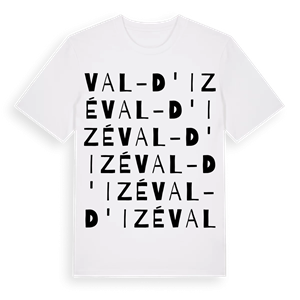 Val-d'Izé ordlek t-shirt – ekologisk bomull t-shirt från Pinshirt