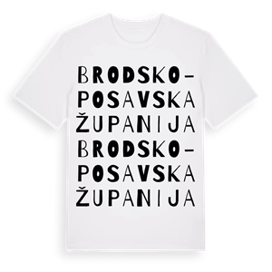 Brodsko-posavska županija ordlek t-shirt – ekologisk bomull t-shirt från Pinshirt