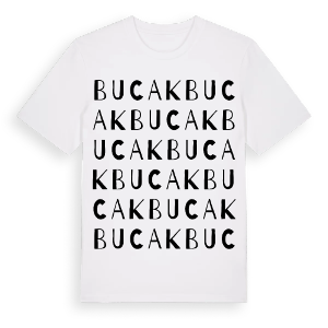 Bucak ordlek t-shirt – ekologisk bomull t-shirt från Pinshirt