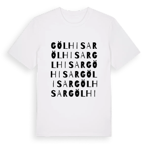 Gölhisar ordlek t-shirt – ekologisk bomull t-shirt från Pinshirt