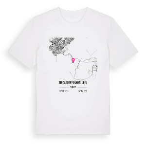 Necati Bey Mahallesi karta t-shirt – ekologisk bomull t-shirt från Pinshirt
