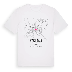 Yeşilova karta t-shirt – ekologisk bomull t-shirt från Pinshirt