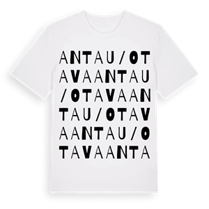 Antau/Otava ordlek t-shirt – ekologisk bomull t-shirt från Pinshirt