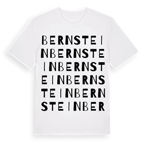 Bernstein ordlek t-shirt – ekologisk bomull t-shirt från Pinshirt