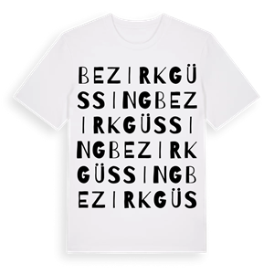 Bezirk Güssing ordlek t-shirt – ekologisk bomull t-shirt från Pinshirt