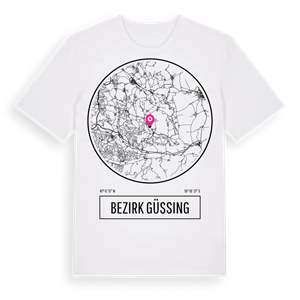 Bezirk Güssing t-shirt – ekologisk bomull t-shirt från Pinshirt