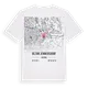 Bezirk Jennersdorf karta t-shirt
