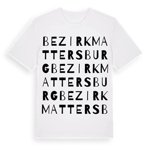 Bezirk Mattersburg ordlek t-shirt – ekologisk bomull t-shirt från Pinshirt