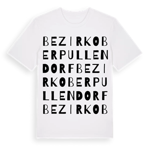 Bezirk Oberpullendorf ordlek t-shirt – ekologisk bomull t-shirt från Pinshirt