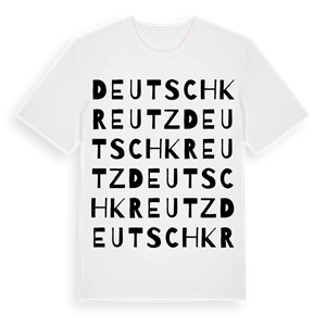Deutschkreutz ordlek t-shirt – ekologisk bomull t-shirt från Pinshirt