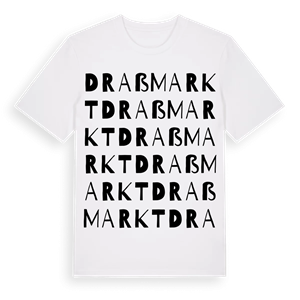 Draßmarkt ordlek t-shirt – ekologisk bomull t-shirt från Pinshirt